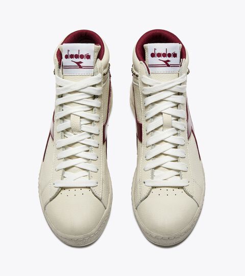 High-top retro-tennis sneaker - Women’s GAME L HIGH WAXED STUDS WN POMEGRANATE - Diadora